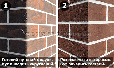 Как выглядят углы гибкого клинкера