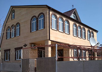 Красивая отделка термопанелями крошка