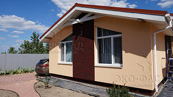 Гибкий кирпич 54 декор стен фасад
