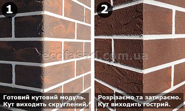 Как выглядят углы гибкого клинкера