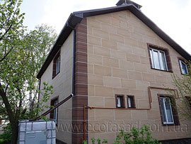Панелі пляж та шоколад для утеплення будинк